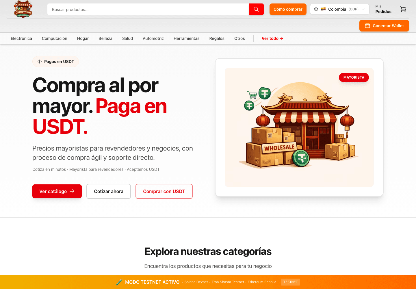 Chinatown.click project interface